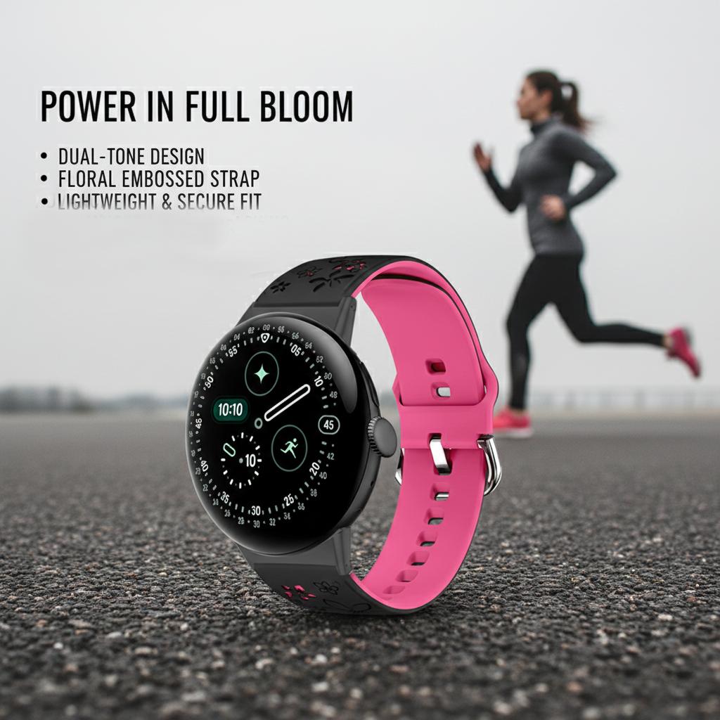 Силиконовый ремешок для часов с лазерной гравировкой для Google Pixel Watch 4 3(41мм)/2/1 Дышащий Мягкий Сменный Ремешок для Pixel Watch 4 45 мм
