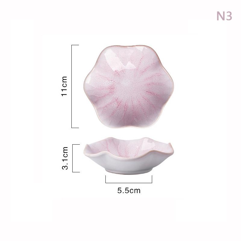 1 шт. керамическая тарелка для дегустации в форме цветка, фарфоровая тарелка для орехов, маленькая тарелка, мини-соевый соус, приправа, столовые приборы, кухонные принадлежности, аксессуары