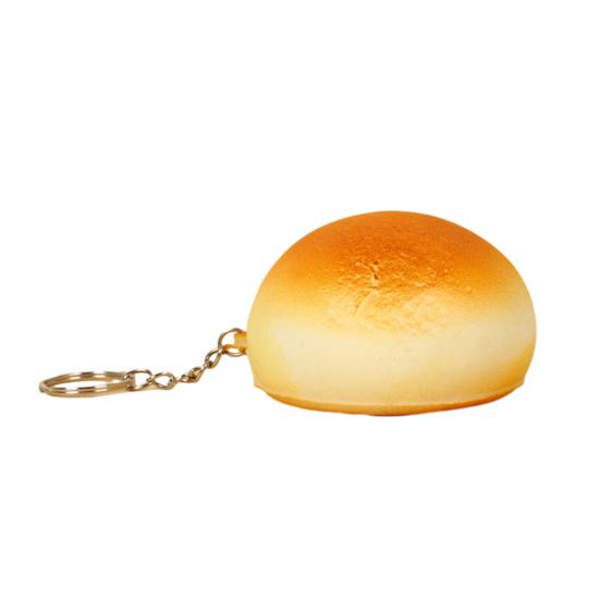 Realistic Golden Bun Squeeze Toy PU Slow-Rising Fidget Food-Themed Design Soft Stress Reliever for Kids Adults Novelty Gift for