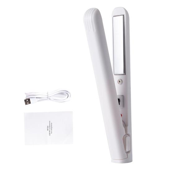 Портативный USB-выпрямитель для волос, быстрый нагрев, электрические щипцы для завивки, прямые вьющиеся волосы, челка, мини-щипцы для завивки, дорожный инструмент для укладки волос для женщин