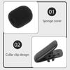 EXAOMBLE Microphone Wind Muff and Sponge Cover 10PCS Windproof Cover for Lavalier Wind Noise Reduction Accessory for Wireless Mini Outdoor Use -