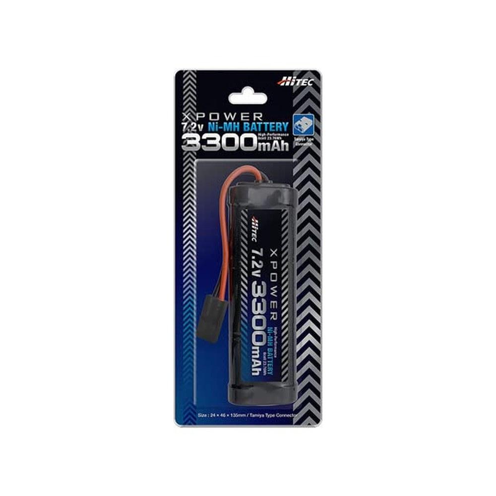 Hitec Multiplex Japan HiTEC XPower XP3300-NT-B Ni-MH Аккумулятор 7.2V 3300mAh Никель-Металл-Гидридный Разъем Tamiya 6 Элементов Круглый Тип Прочный RC Запасной