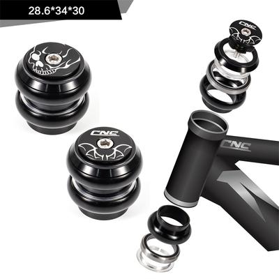 CNC 1 1/8 Рулевая колонка для MTB Дорожного Складного BMX Велосипеда 34 мм 28.6 мм Прямая Трубка Вилки 34 Стандартная Безрезьбовая Велосипедная Рулевая Колонка