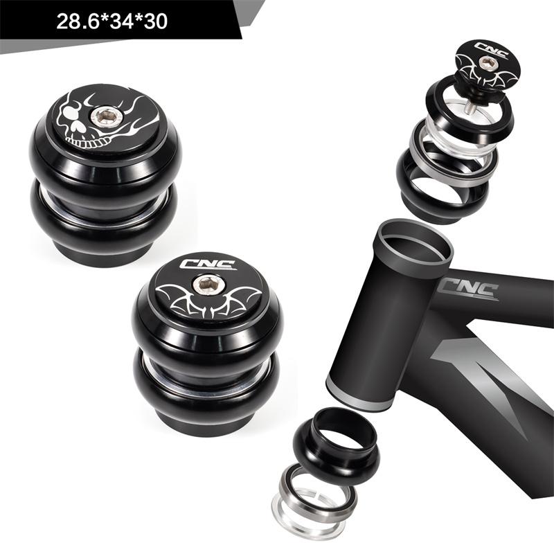CNC 1 1/8 Рулевая колонка для MTB Дорожного Складного BMX Велосипеда 34 мм 28.6 мм Прямая Трубка Вилки 34 Стандартная Безрезьбовая Велосипедная Рулевая Колонка