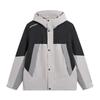 Li Ning Outdoor CF Shell Color Block Ветрозащитная Дышащая Водонепроницаемая Свободная Однослойная Куртка Мужские куртки Дымчато-серый AFDW231-4