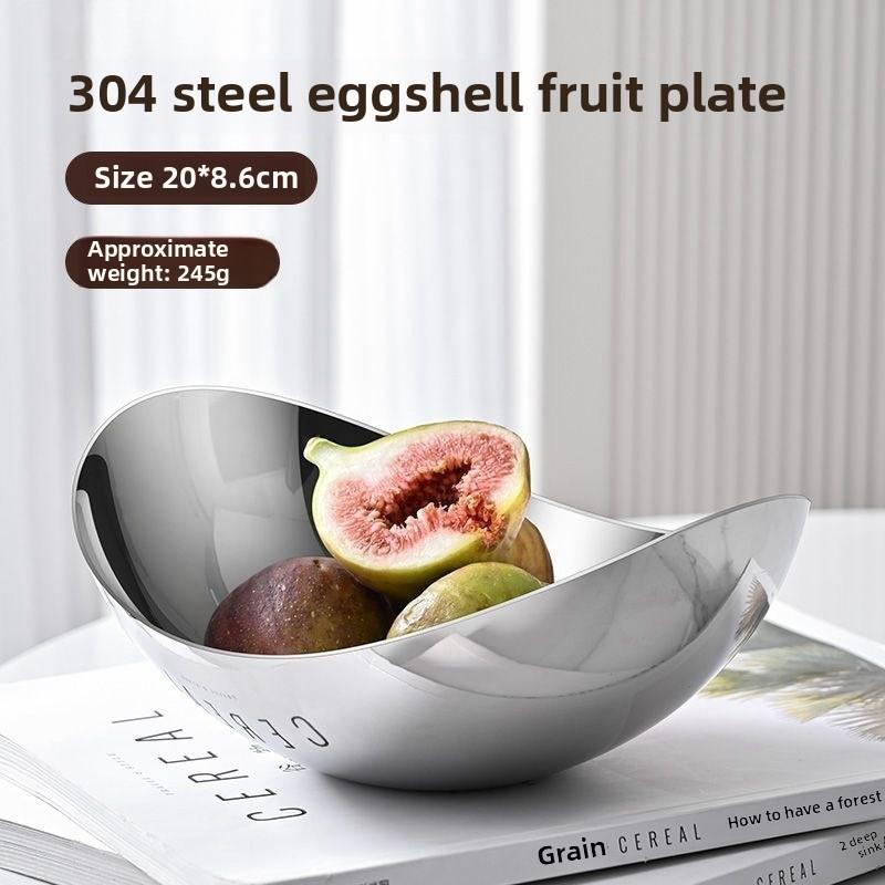 Stainless Steel Cooking Bowl, Large Irregular-shaped Bowl, Creative Light Luxury Irregular Salad Bowl, Restaurant