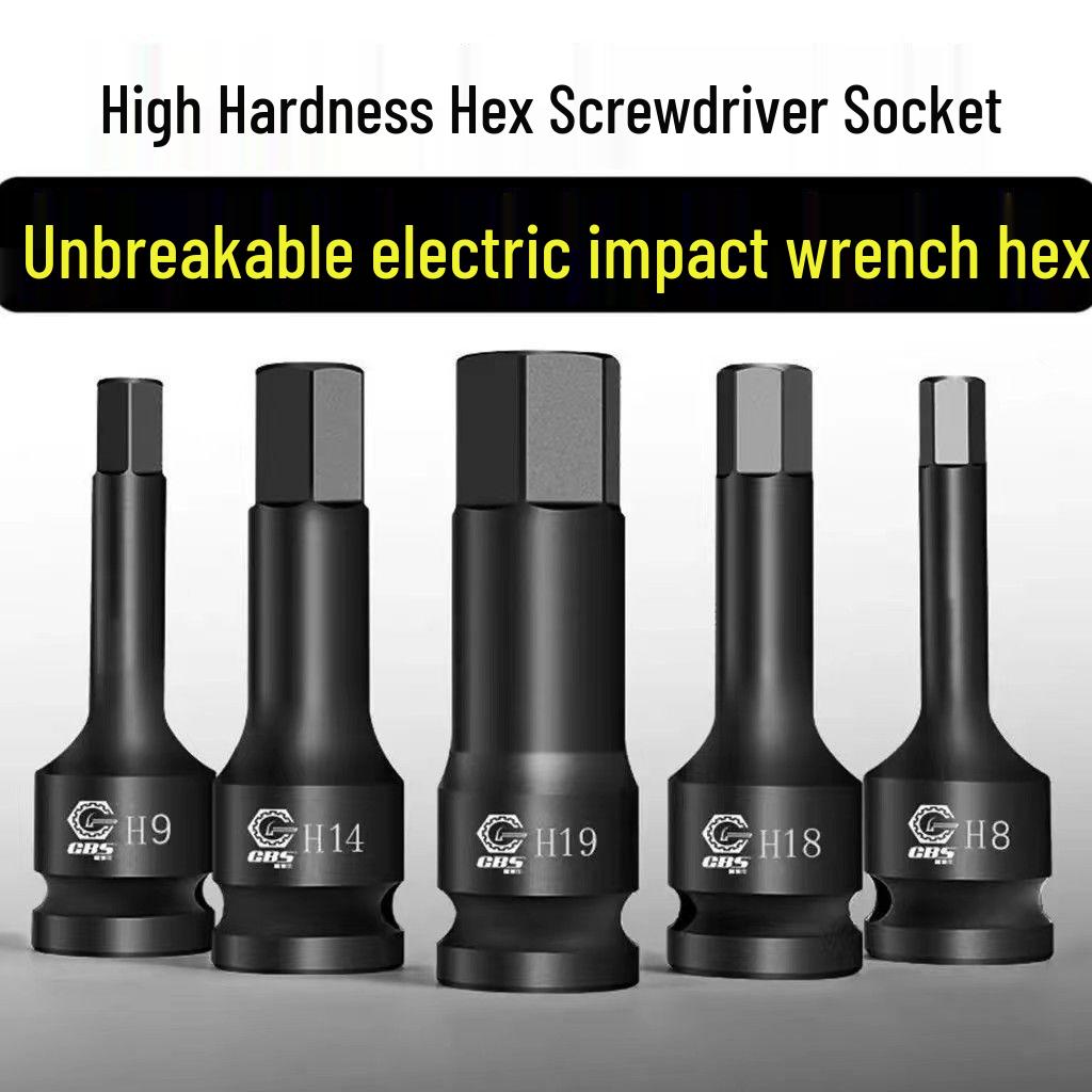 Шестигранный 1/2 Пневматический ударный гайковерт и цельный набор бит