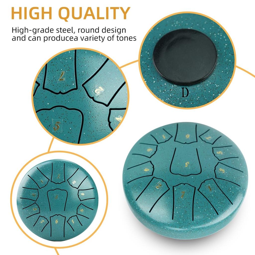 Мини-стальной язычковый барабан 6 дюймов 11 нот полый барабан музыкальный барабан эфирный барабан йога медитация барабан ударные инструменты
