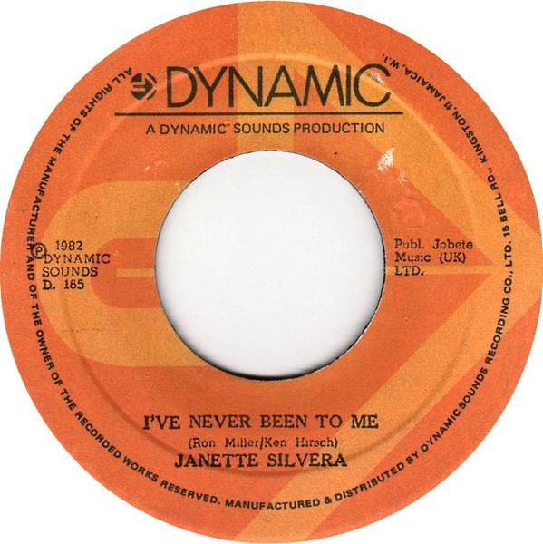 7-дюймовая пластинка JANET SILVERA Ive Never Been To Me D165 Dynamic Sounds 1982 Ямайка Регги Ска Даб Б/у