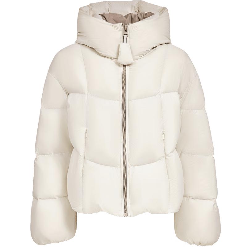 Veromoda Женский короткий пуховик из 90% белого утиного пуха