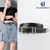 Four Seasons Available New Women'S Belt Leather Cowhide Pants With Versatile Retro Belt Paired With Casual Jeans Women'S Style