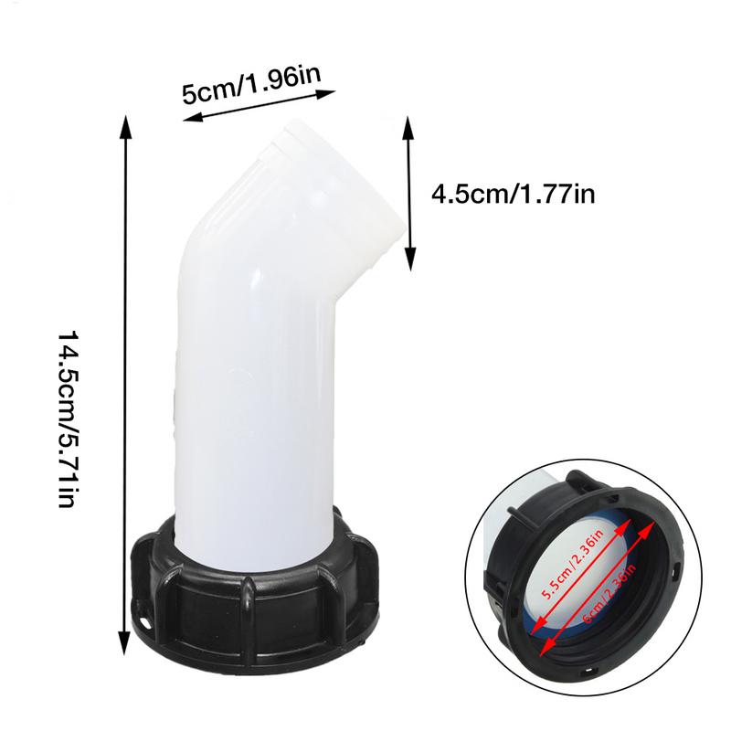 IBC Tote Tank Drain Cover Extension Spout Hose Nozzle Tap Cap Valve Female Thread Valve Cover Barrel Valve Accessories