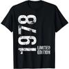 Funny Birthday Gift 46th Birthday Old Man Woman Vintage 1978 T-Shirt Unisex Style T-Shirts