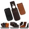 Vintage Watch Bag Organizer Portable Anti-Dust Watch Bag Leather Watch Storage Gift Flip Cover Bags Accessories Black Brown