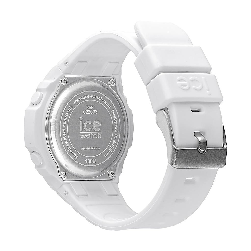 Авторизованный дистрибьютор [Ice Watch] Мужские цифровые часы Ice Watch 022093 ICE digit Ультра-белые Маленькие