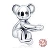 Original Owl Beads 100% 925 Silver Lucky Cat Elephant Charms Fit Original 925 Bracelet DIY Jewelry Making Women's Gift