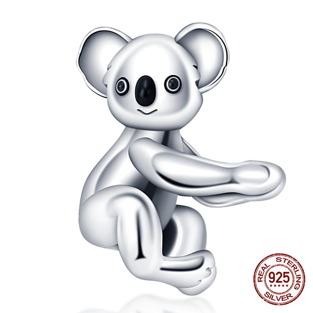 Original Owl Beads 100% 925 Silver Lucky Cat Elephant Charms Fit Original 925 Bracelet DIY Jewelry Making Women's Gift