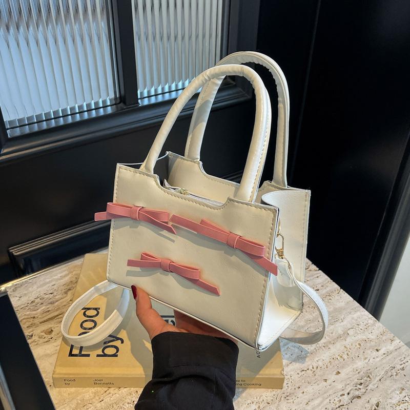 Сумка с бантом, модная, в иностранном стиле, женская, 2025 весна, новая, универсальная, ins, на плечо, мессенджер