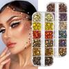 Face Sticker Jewelry Set Multi-Size Color Mixing System Glass Sticker Diamond Mixed Flat Bottom Diamond