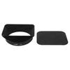 Haoge LH-G65 Bayonet Metal Square Lens Hood Shade and Cap for Fujifilm Fujinon GF 63mm F2.8 R WR and GF 45mm F2.8 R WR Lenses