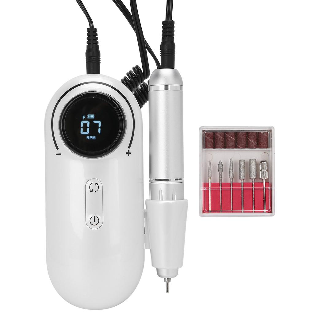 30000RPM Rechargeable Electric Nail Drill Machine Adjustable Nail Grinding MachinePink
