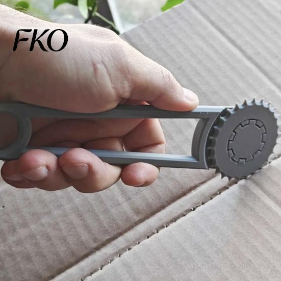 Stitching Hole Puncher Cardboard Perforation Tool, 3D Printed Paperboard Perforating Cutter, Gear Roller Cutting Knife Manual Punching Crafting