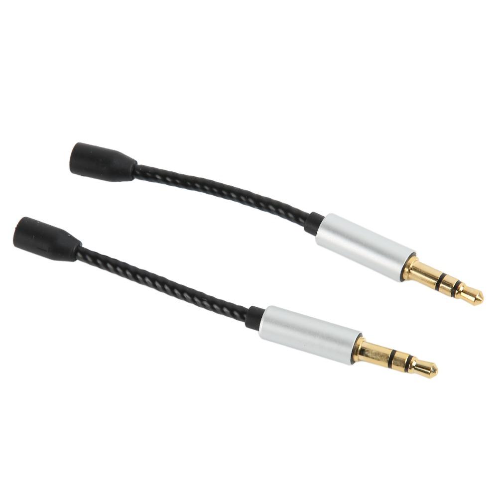 2PCS OFC Core MMCX Female to 3.5mm Male Cable Lossless Sound Headphone Adapter Cable Device Link