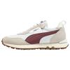 PUMA Unisex Rider FV Pop Fs Fabric Sport Comfortable Durable Low Top Lifestyle Sneakers White Beige Red 391925-02