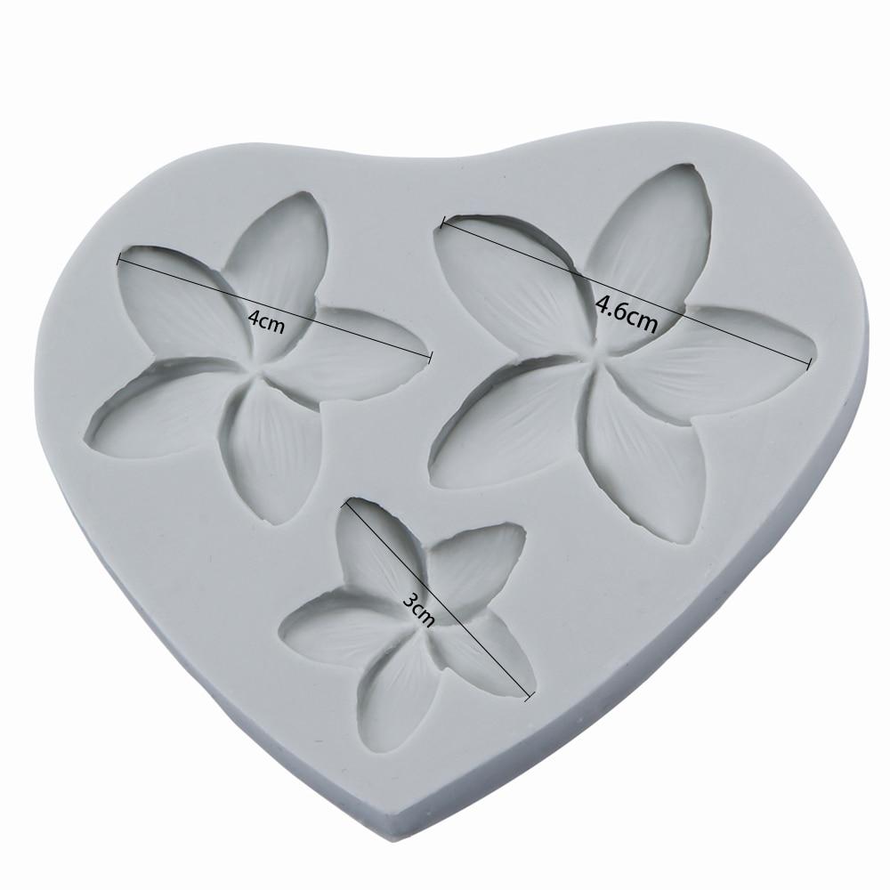 Силиконовая форма для создания цветов три размера