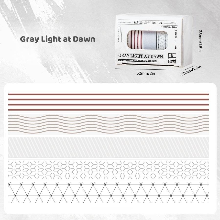 Набор из 5 штук васи-лент с цветами сакуры, мини-набор лент, клейкая маскировочная лента 1 см, декоративные наклейки для дневника, для DIY рукоделия