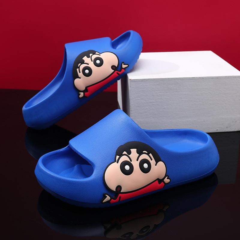 Мультяшный стиль Шин-чан Детские тапочки Для мальчиков и девочек Дышащие Нескользящие ЭВА Летняя обувь
