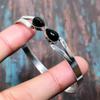 Black Onyx Gemstone Handmade Solid 925 Sterling Silver Jewelry Cuff/Bangle Adjustable