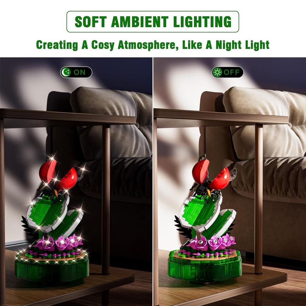 MOULD KING 10105 Набор для сборки коллекции насекомых с музыкальной коробкой, рождественское украшение в подарок