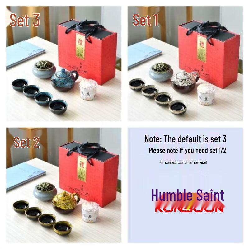 Qianxing Ceramic Gongfu Travel Tea Set