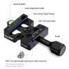 Haoge Screw Knob Clamp Adapter Mount for Quick Release QR Plate Camera Tripod Ball Head Monopod Ball Fits Arca Swiss and Manfrotto RC2 Plates CP-MAS