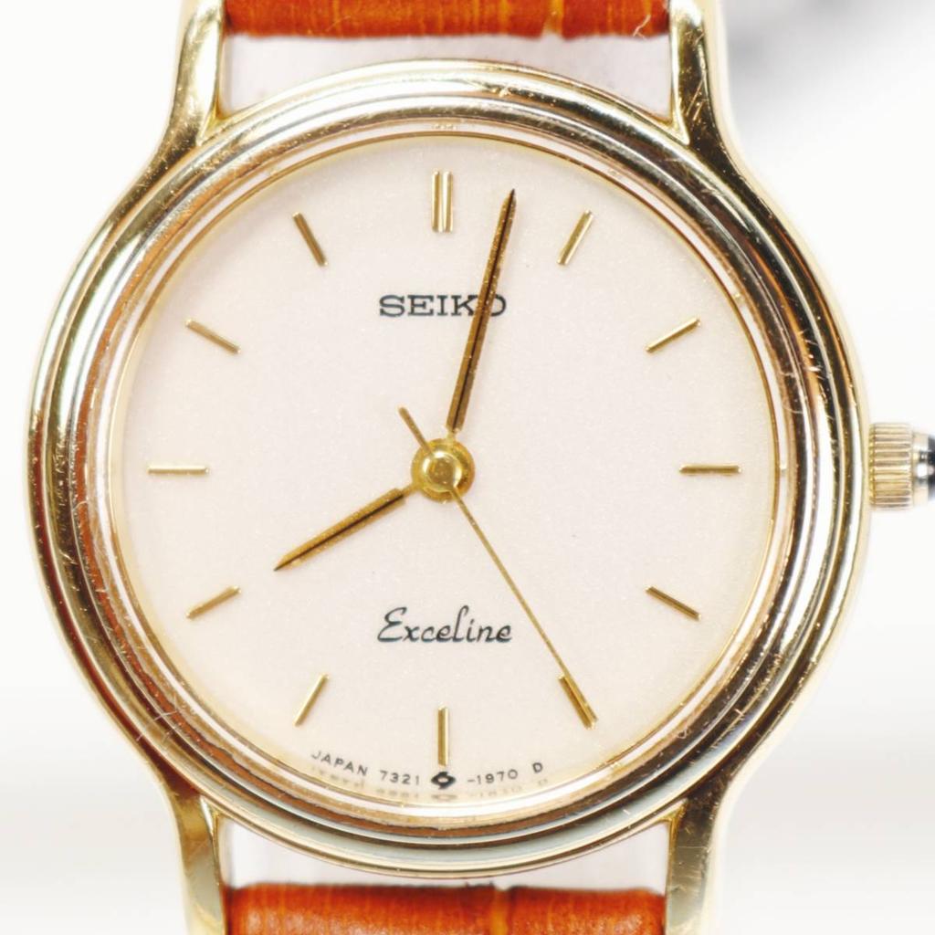 SEIKO Exceline Женские часы на батарейке с ремешком, Заменены, Состояние, Q-51