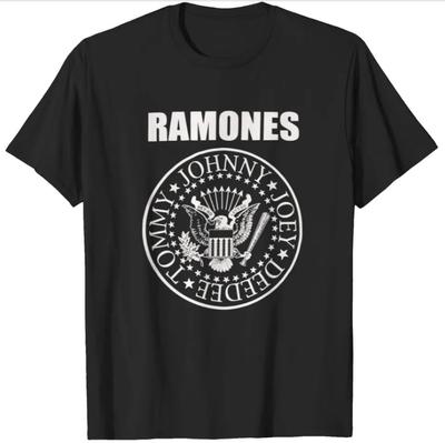 Хей Хо Ramones Футболка группы, Панк-рок 70-х, Тяжелая футболка мужская