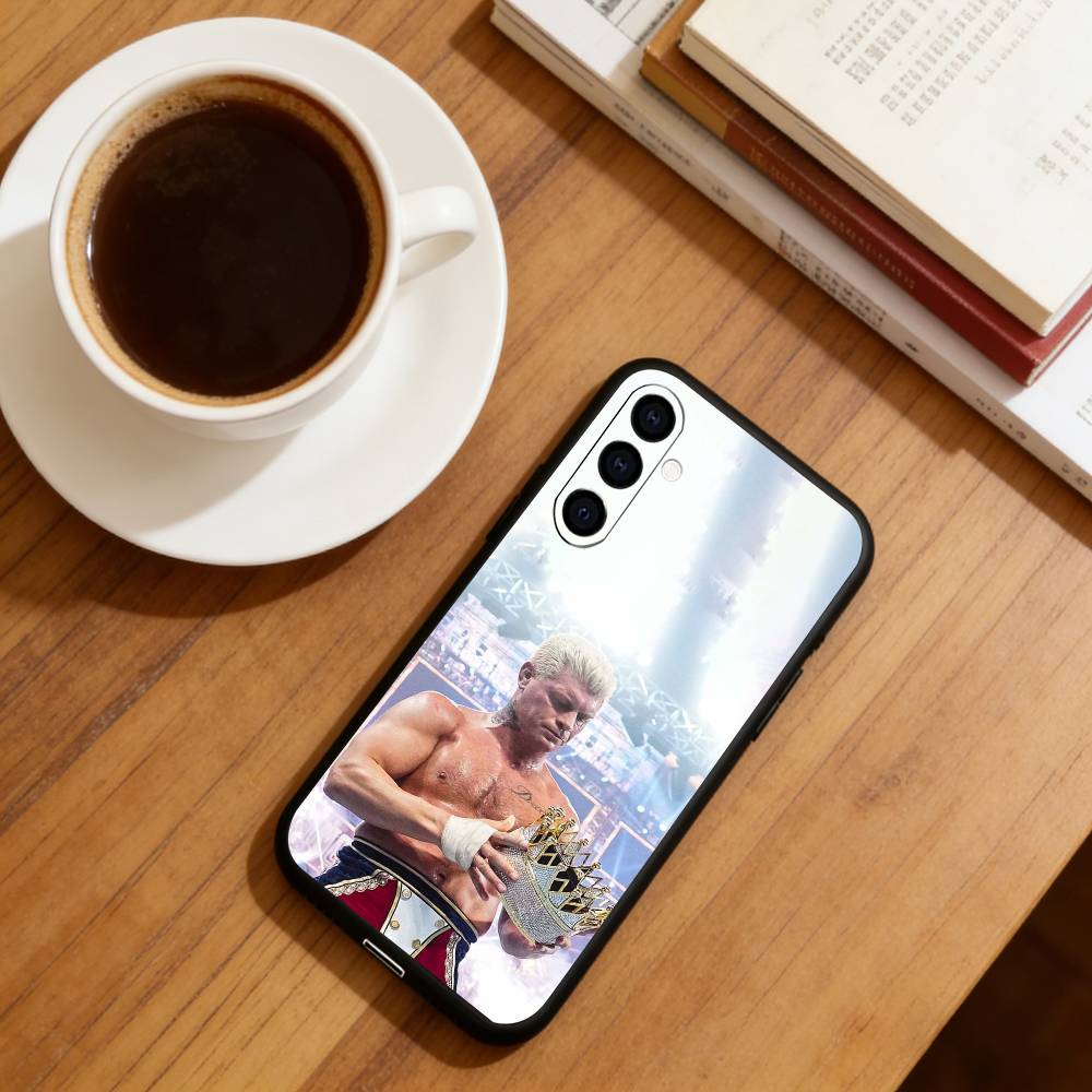 Чехол для телефона борца C-Cody Rhodes для Samsung Galaxy A73, A72, A71, A70, A53, A52, A51, Другие Мягкий черный чехол