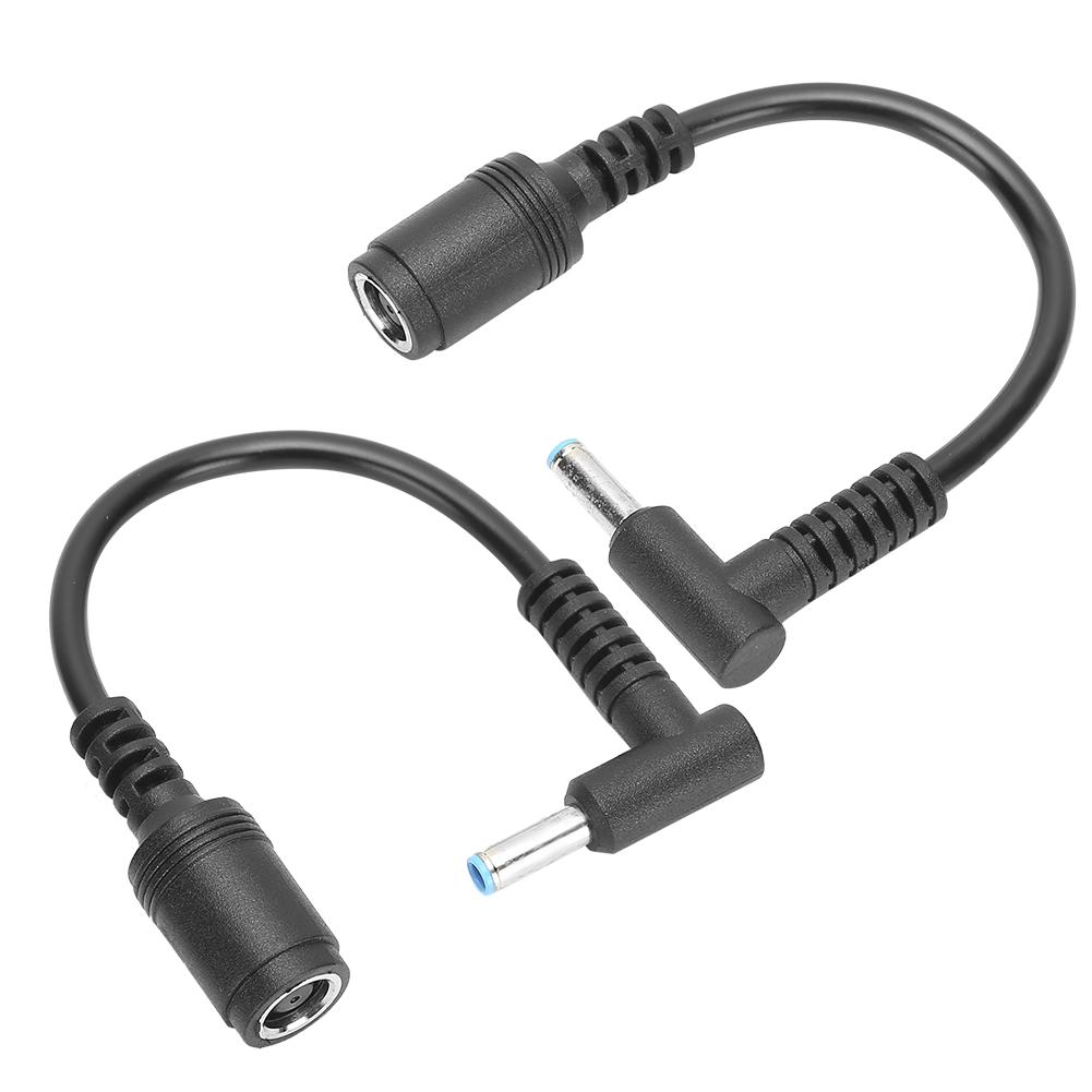 2 шт. Кабель-переходник для адаптера питания 7,4x5,0 мм гнездо на 4,5x3,0 мм штекер с изогнутым наконечником и контактом для HP Ultrabook