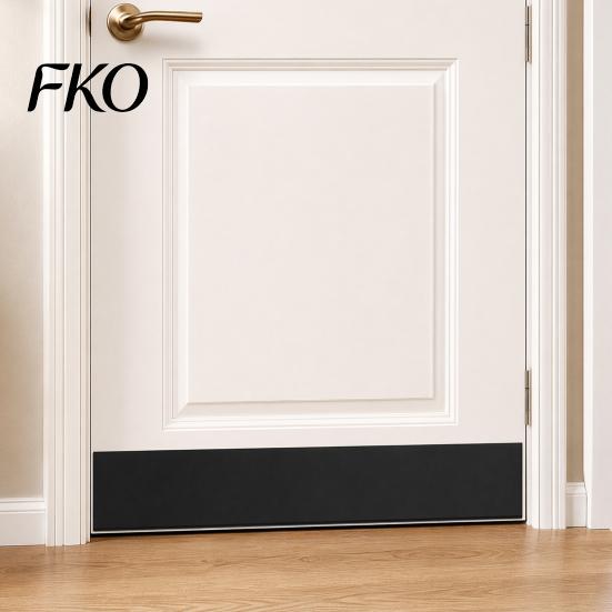 Multi Size Door Protector 6Pcs Kick Plate Set, Prevents Dents Scratches Self Adhesive Guard Set Protector, Peel and Stick for Interior &