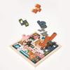 Children's Puzzle Creative Wooden Three-dimensional Puzzle Tetris Three-dimensional Animal Puzzle Puzzle Board Building Block Toy
