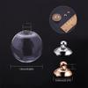 1 Set 30pcs DIY Pendant Making Kit, Round Mechanized Blown Glass Globe Beads, Clear Glass Globe Bottle Charms Pendants