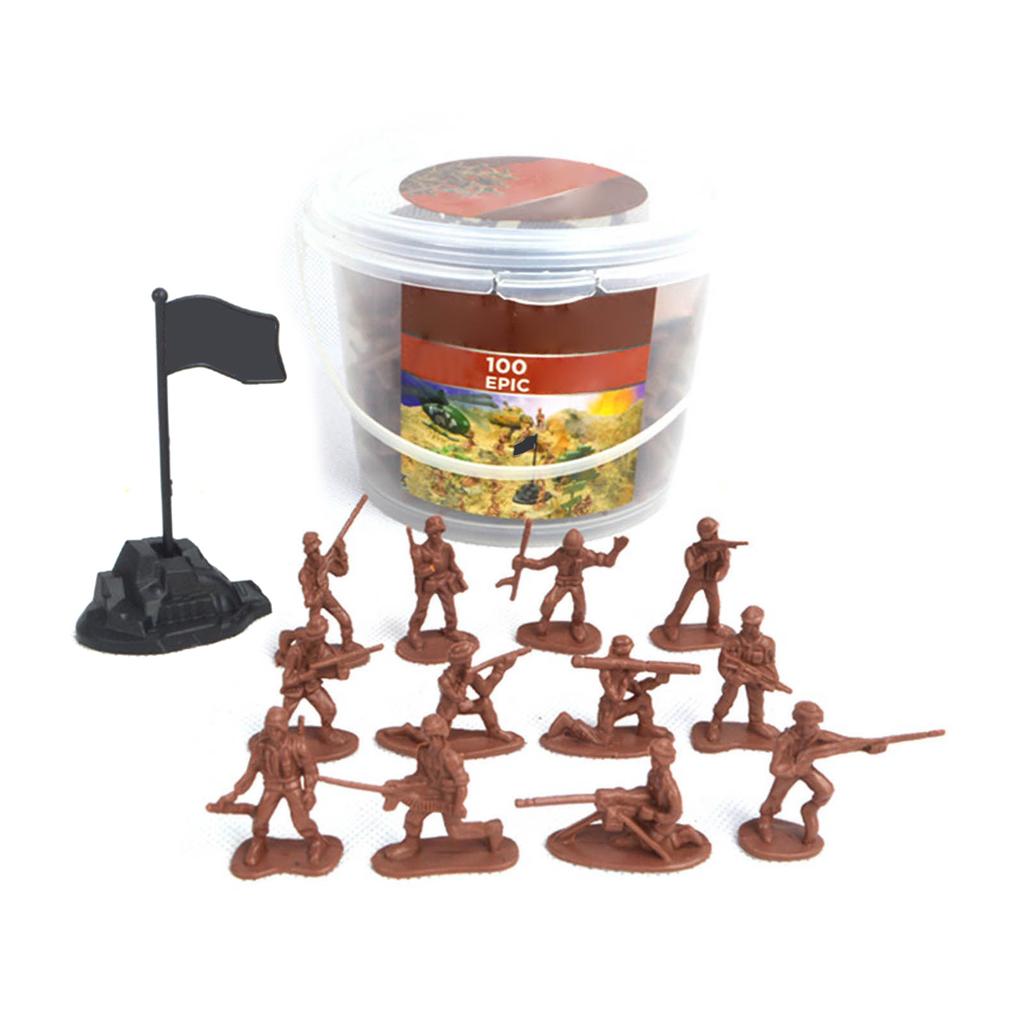 100 ШТ Детская Игрушка Мини Военные Солдатики Фигурки Модели Игровой Набор Декор Стола Малыш Армейцы Детская Игрушка Подарок Аксессуары