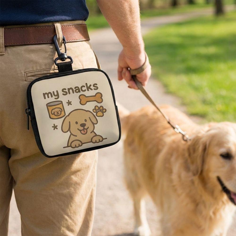 Transparent Window Dog Training Bag Portable Pet Snack Bag Dog Treat Pouch  Puppy Training