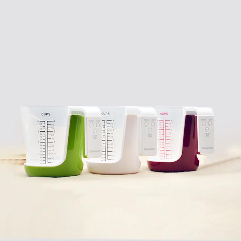 Кухонные весы с ЖК-дисплеем Цифровой стакан Электронный инструмент Hostweigh Мерный стакан Температура Вес Измерение стаканов