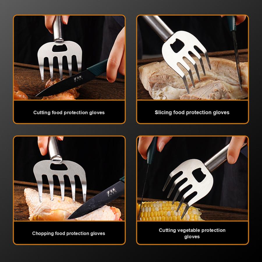 5 шт. Многофункциональный измельчитель мяса "Медвежья лапа", вилка для разрывания мяса курицы, говядины, свинины для барбекю, кухонный резак для еды