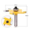 8mm Shank Z4 T Type Slotting Bit Cutter Industrial Grade Rabbeting Bit Woodworking Tool Router Bits