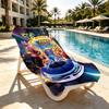 Sonic Print Beach Towel Design, Soft, Lightweight. for Home Bathroom, Spa, Pool, Yoga, Surfing, Camping, Gift for Family, Friend