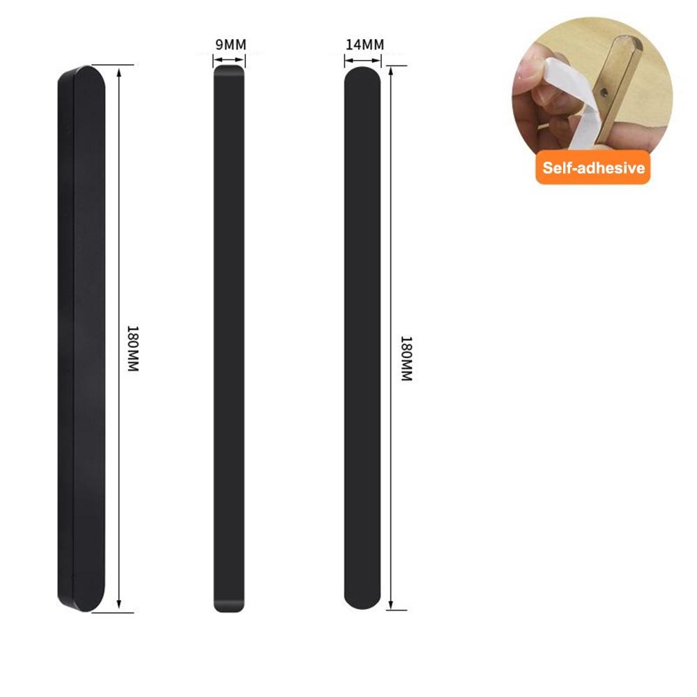 Self-adhesive Stick On Sliding Door Handles Aluminium Alloy 7 Inch Drawer Pulls Punch-free Multifunctional Cabinet Handles