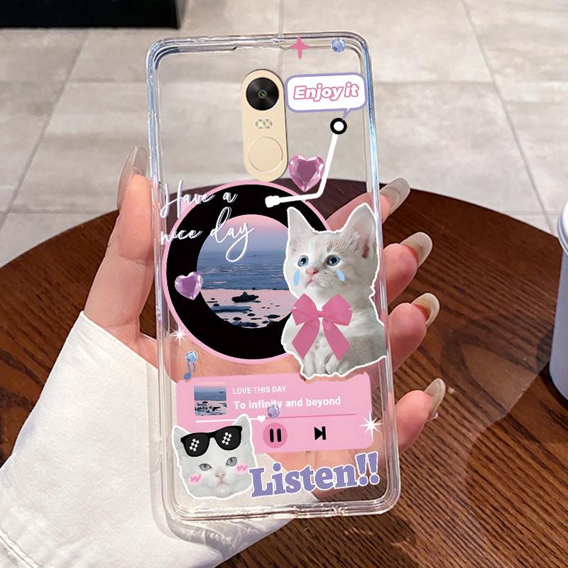 Чехол для Xiaomi Redmi Note 4 Note 4x Capa Coque Прозрачный Силиконовый Желе Мягкий ТПУ Задняя Крышка Милый Кролик Кошка Динозавр Чехол для Телефона